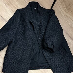 Badgley Mischka Black Textured Jacket